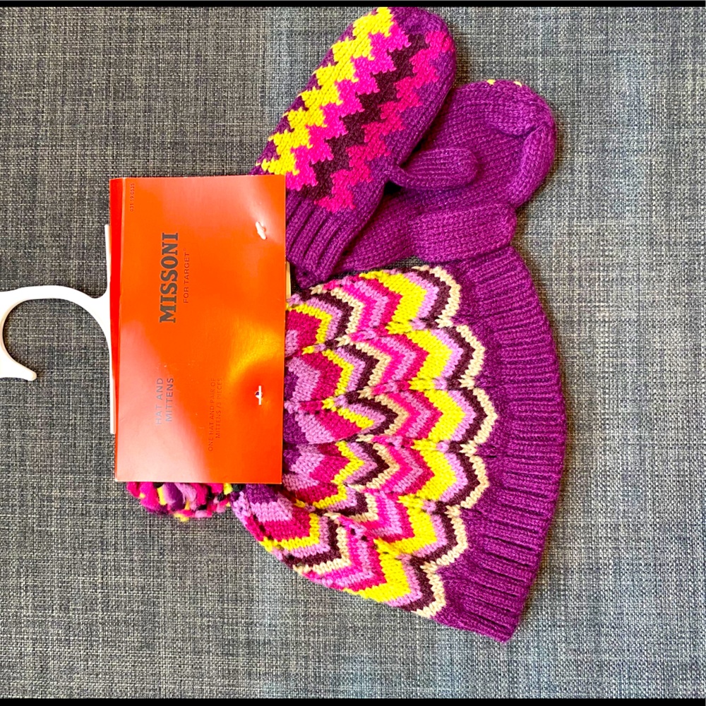 Missoni baby hat and gloves
